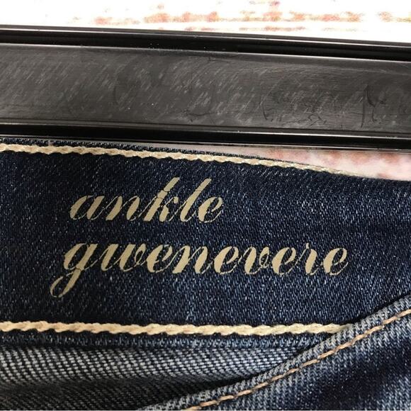 7 For All Mankind Ankle Gwenevere size 25 dark‎ wash casual jeans - Picture 6 of 8